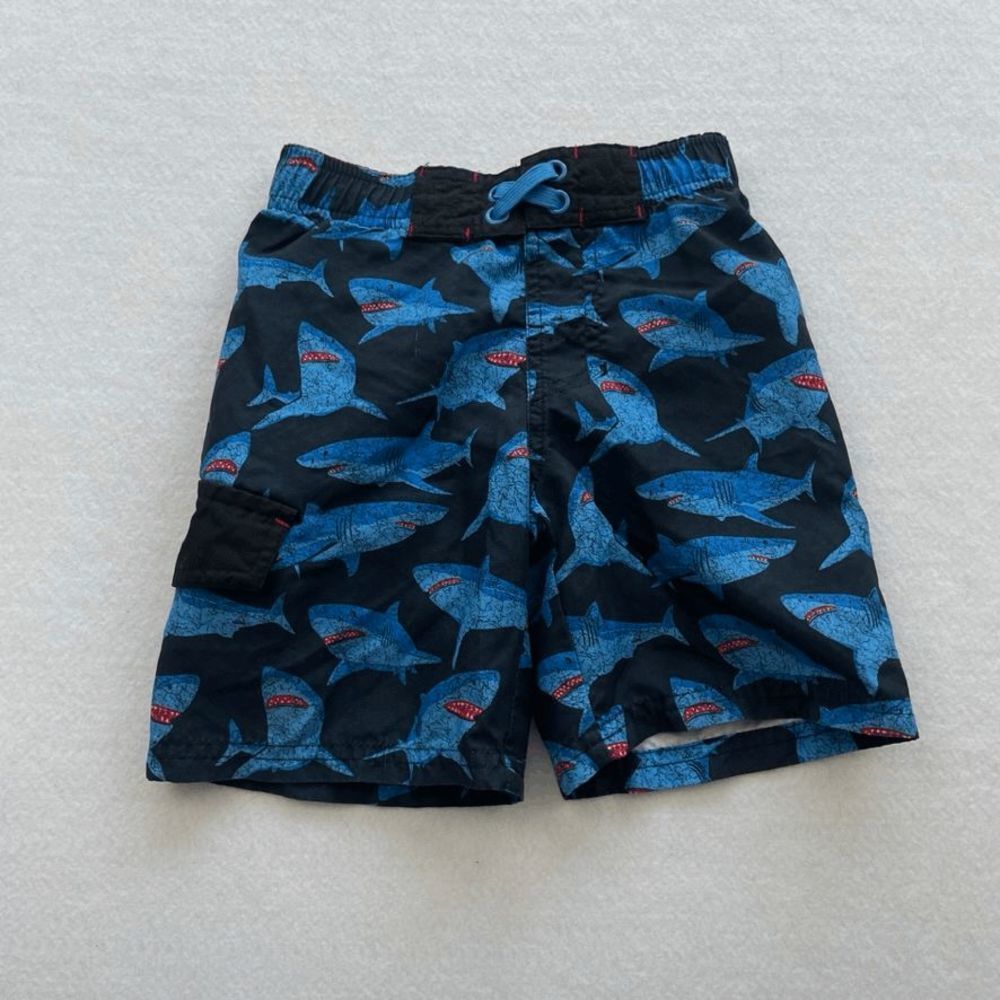 CAT & Jack Boys Shark Swim Trunks SIze XS